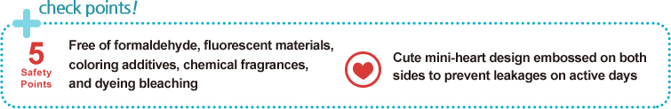 Free of formaldehyde, fluorescent materials, 
coloring additives, chemical fragrances, 
and dyeing bleaching