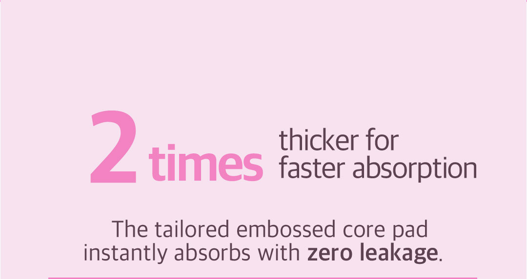 2times thicker for faster absorption